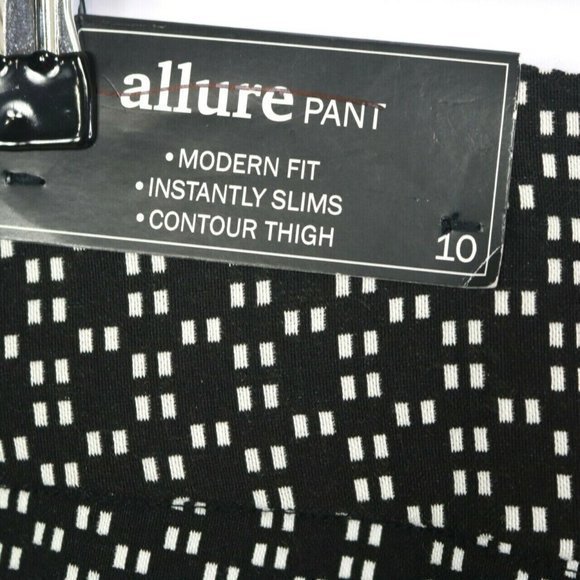 Alfred‎ Dunner Saratoga Pants Black White Proportioned Short 10 - Picture 9 of 9